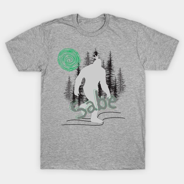 Sabe (Bigfoot) T-Shirt by ejourdainjr